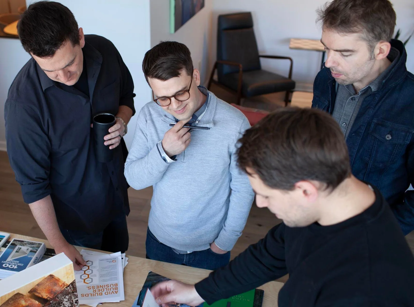 Higharc team collaborating on homebuilding software